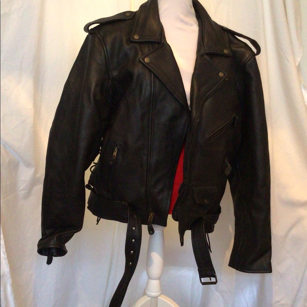 HOLIDAY SALE!!!  Brand New Heavy Duty Leather Motorcycle Jacket
